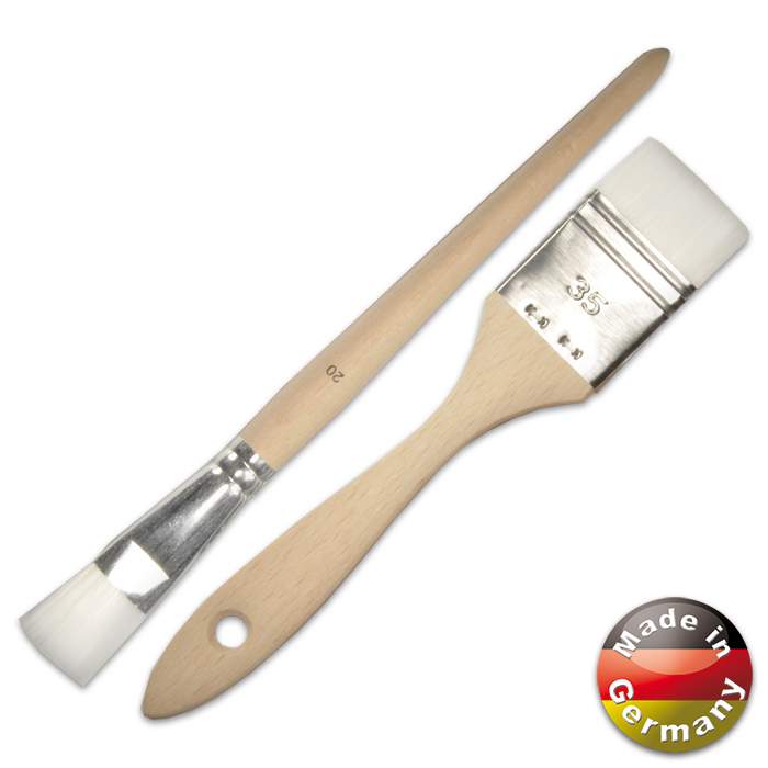 Pinsel Synthetik 2er-Set breit 35 & flach 20