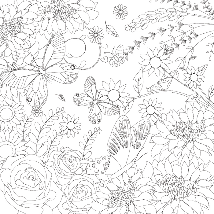 bedruckter Keilrahmen 30x30x2cm Blumen 2