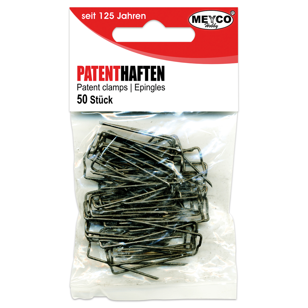 Patenthaften Metall 10x35mm 50 St.