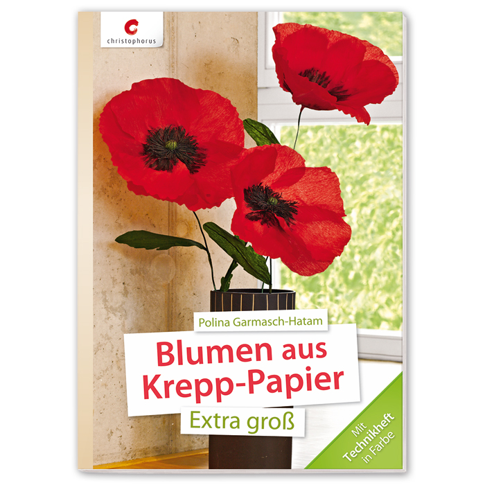 Buch - Blumen aus Krepppapier extra groß