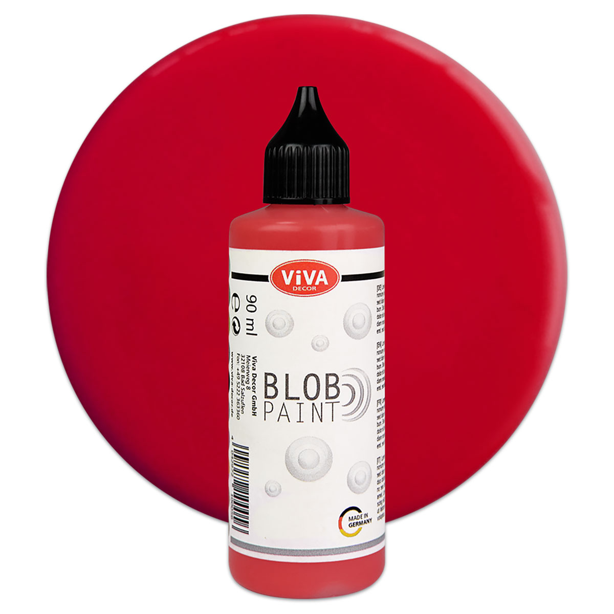 Viva Blob Paint Acrylfarbe 90ml rot