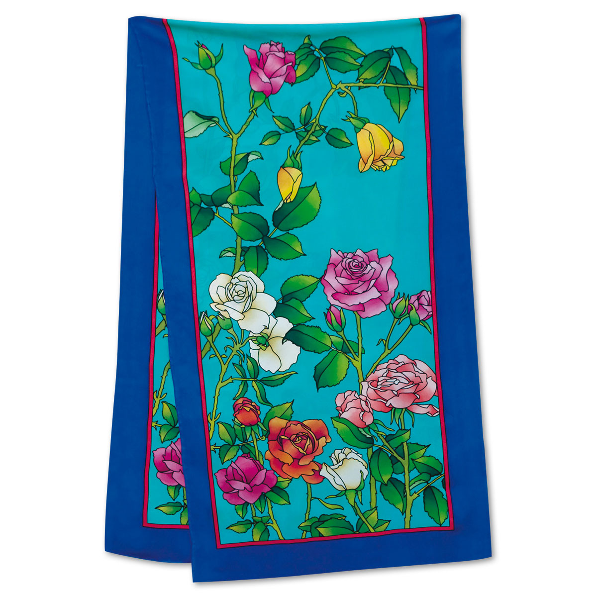 Schal Gutta schwarz ca.145x45cm Roses