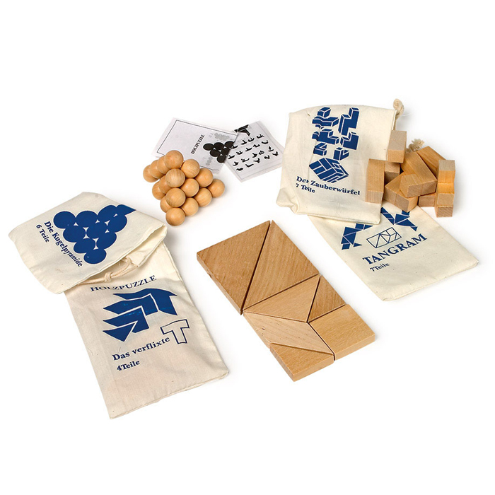 Geschicklichkeitsspiele Holz 4er-Set