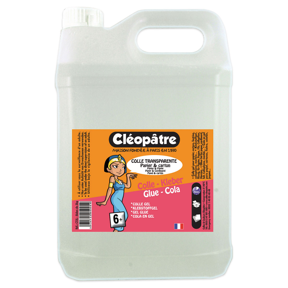 Colle Transparenter Papierkleber Vorteilspack 5kg