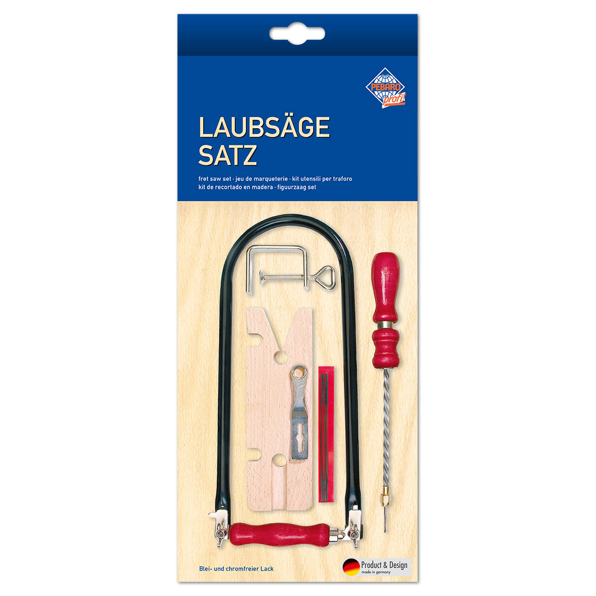 Laubsäge-Satz 7-teilig, mit Drillbohrer