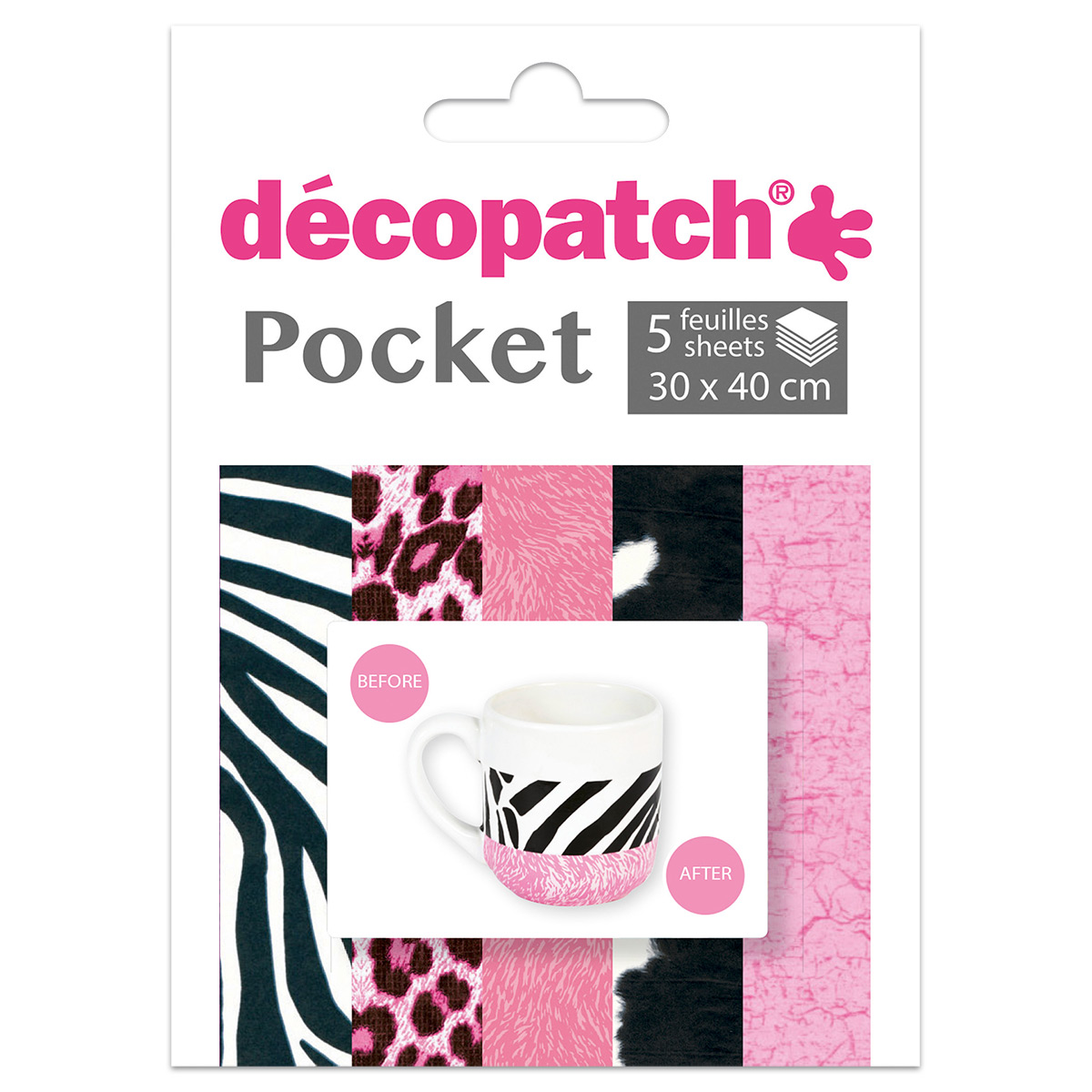 Decoupagepapier Pocket 5 Bl. Set 09