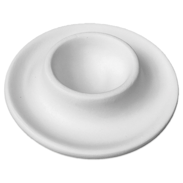 Eierbecher Rohkeramik Ø 9,5cm weiß
