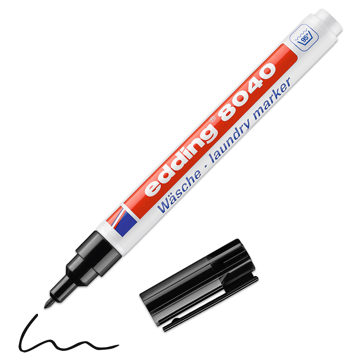 edding 8040 Wäschemarker Strichbreite ca. 1mm schwarz