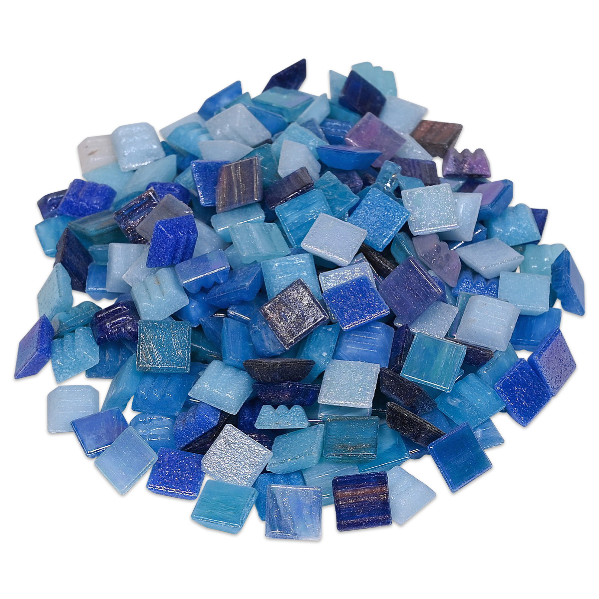 Glasmosaik Joy Deluxe 20x20x4mm 200g blau mix