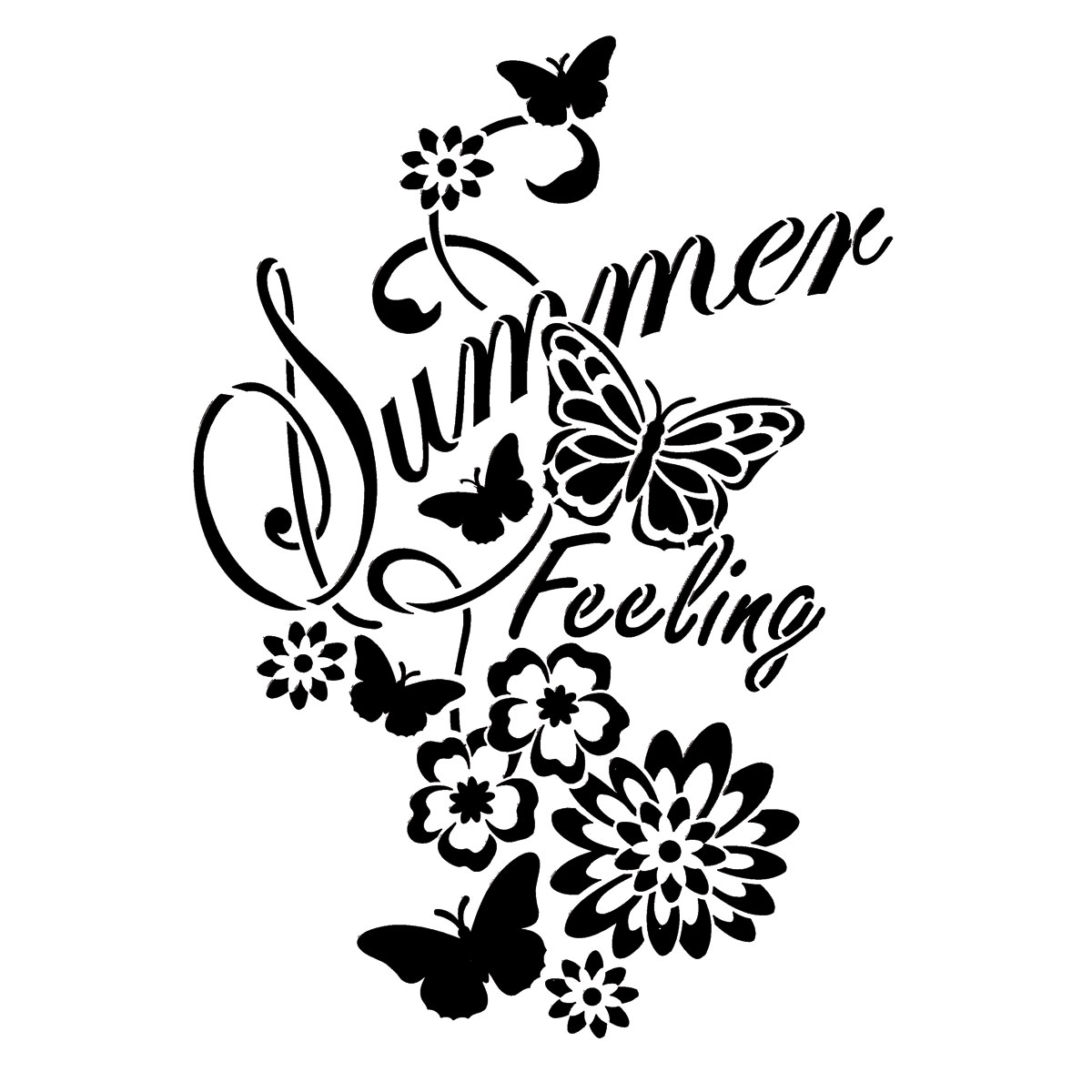Universal-Schablone DIN A4 Summer Feeling