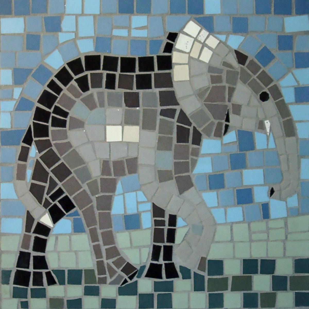 Mosaik-Set Elefant 20x20cm