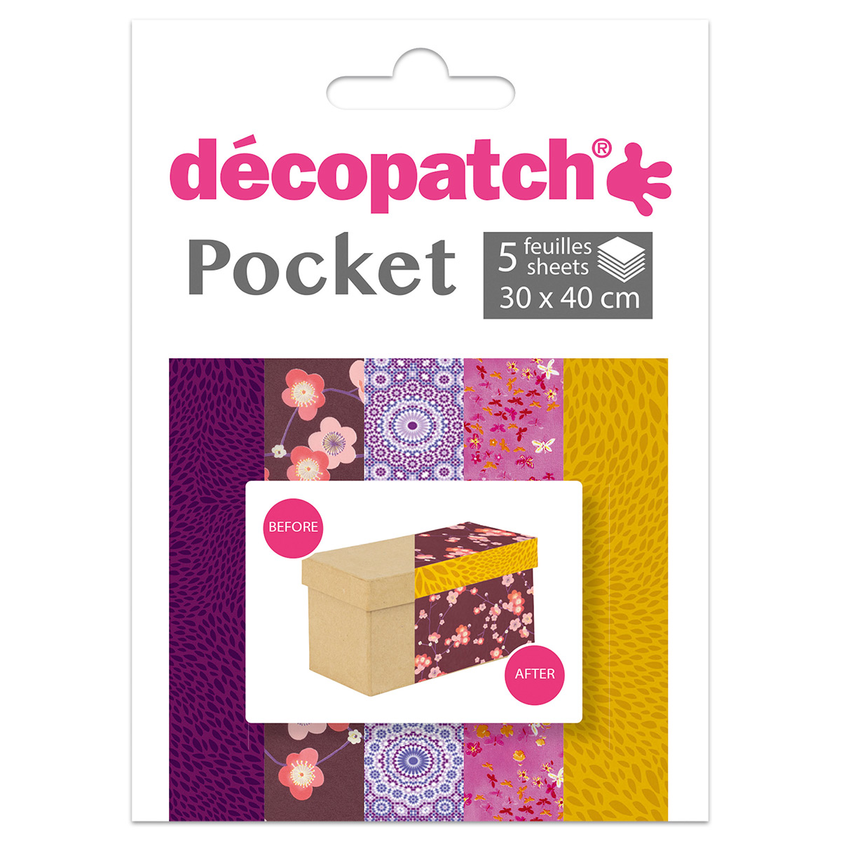 Decoupagepapier Pocket 5 Bl. Set 05