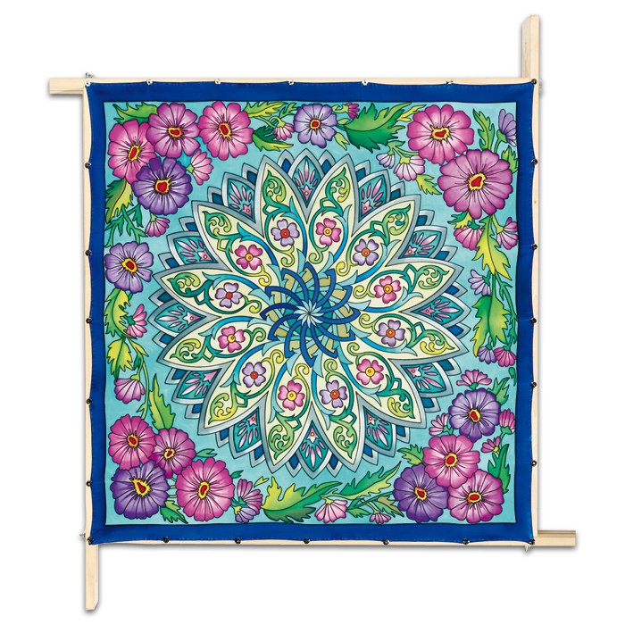 Tuch Gutta schwarz 90x90cm Style naturweiß