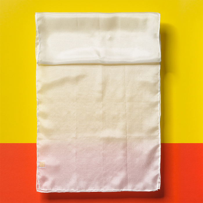 Schals Seide Pongé 05 ca.130x35cm 12 St. naturweiß