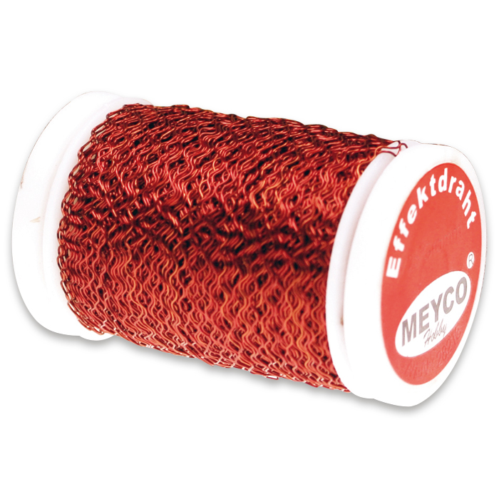 Bouillon-Effektdraht 0,25mm 25g rot