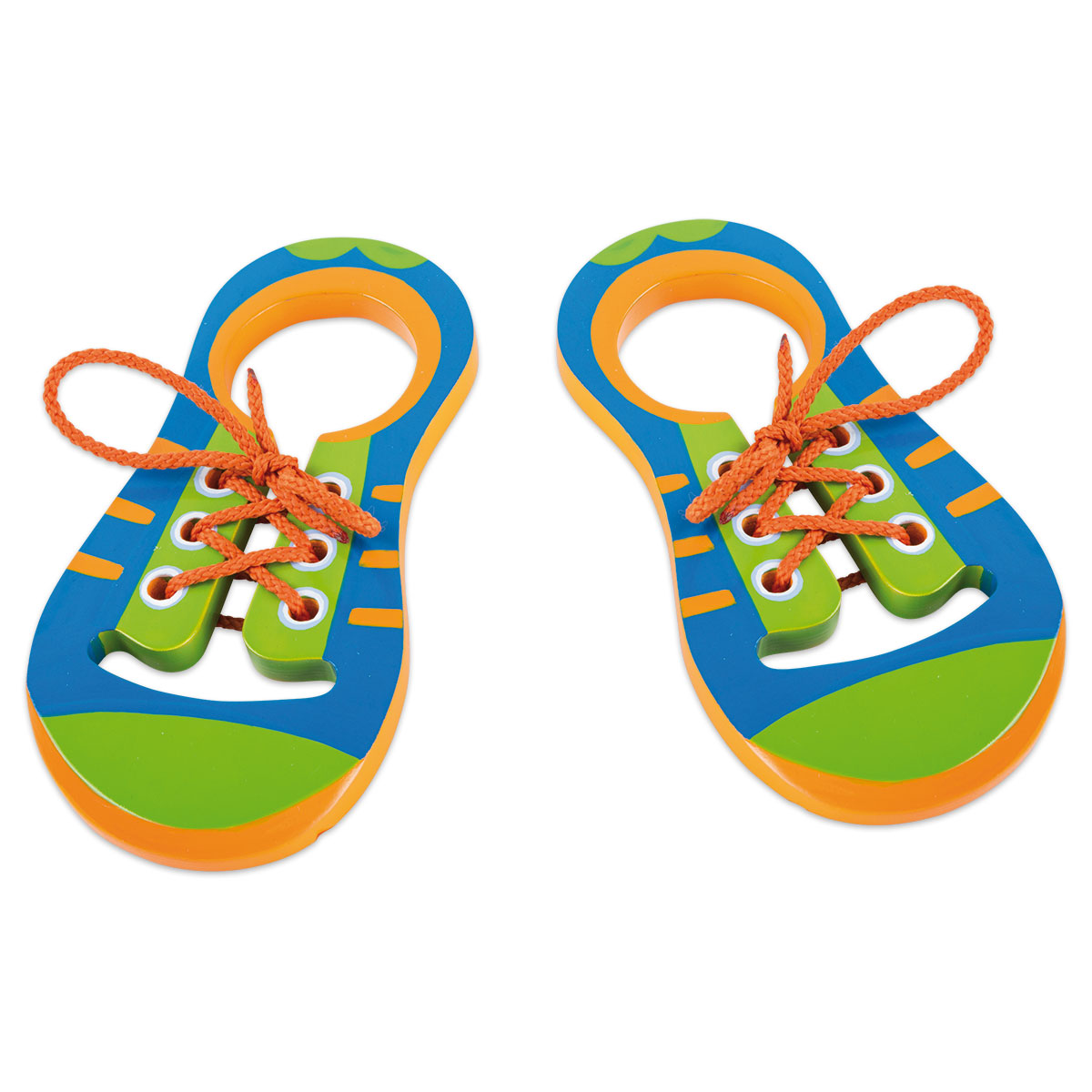 Spiel - Fädelschuhe Schleife lernen 4-teilig