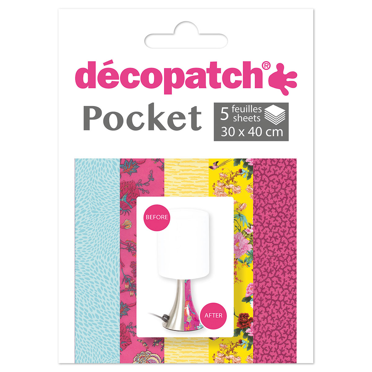 Decoupagepapier Pocket 5 Bl. Set 21