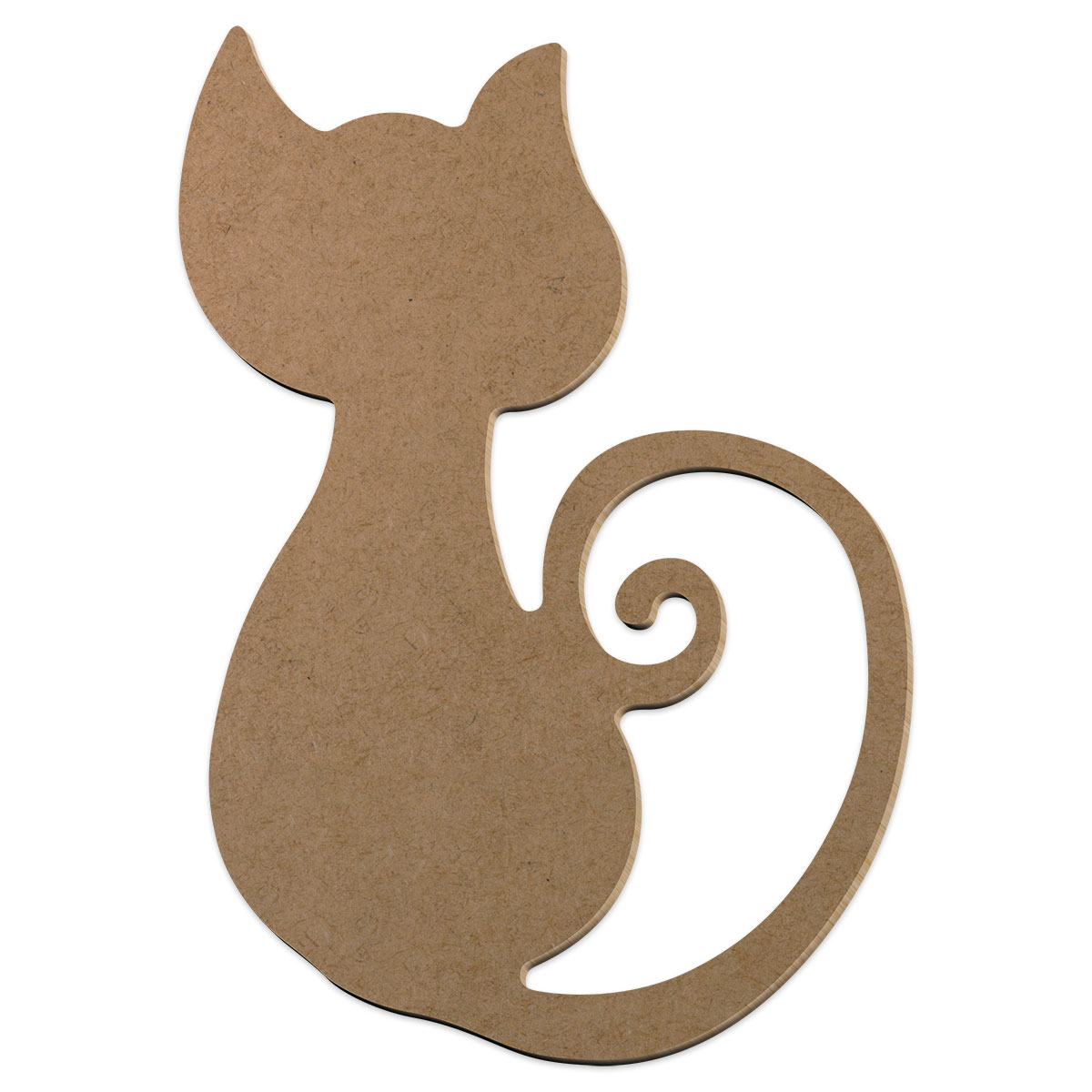 Katze MDF 5mm ca. 10x14cm