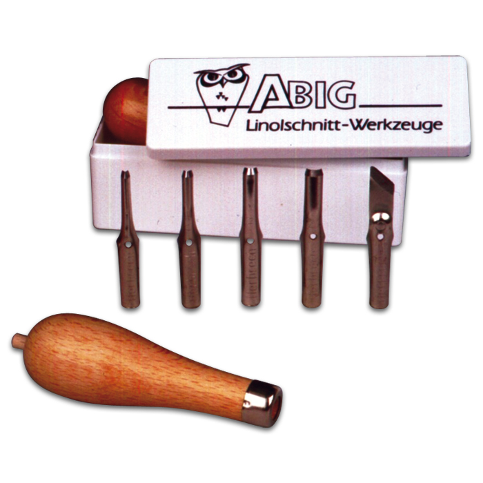 Linolschnitt-Werkzeug-Set 5-teilig
