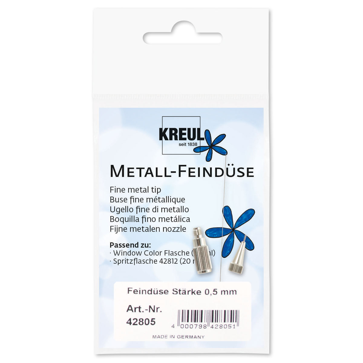 Metallfeindüse Ø 0,5mm