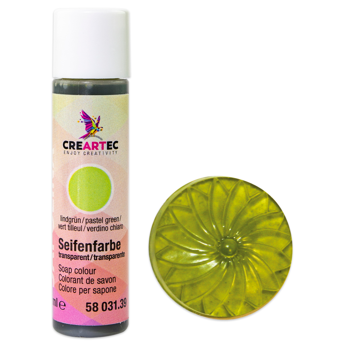 Sapolina Seifenfarbe 10ml transparent lindgrün