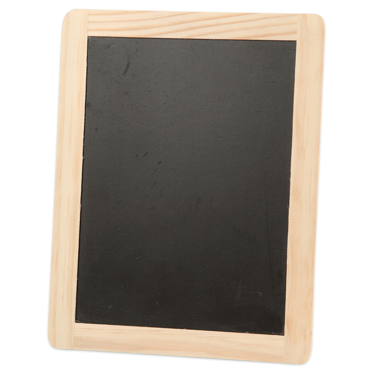 Tafel mit Holzrahmen 19x24cm schwarz/natur