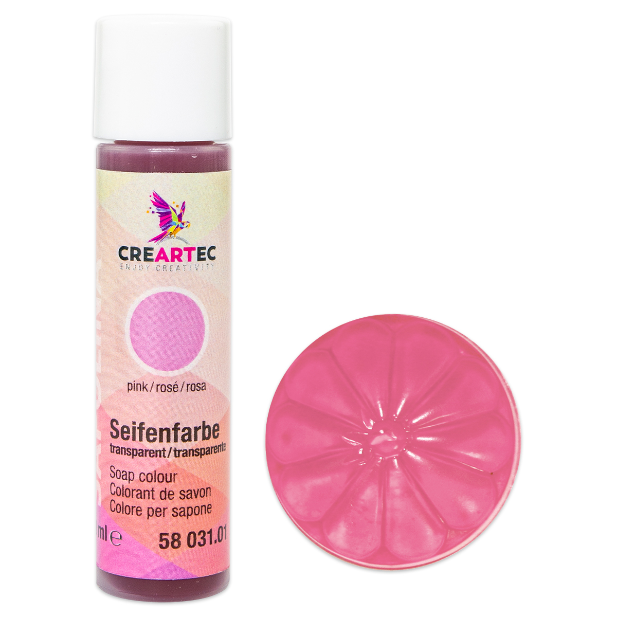 Sapolina Seifenfarbe 10ml transparent rose