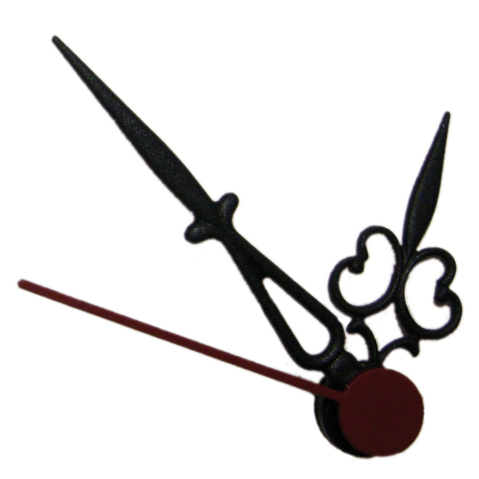 Uhrzeiger Kunststoff 27/41mm schwarz Antik