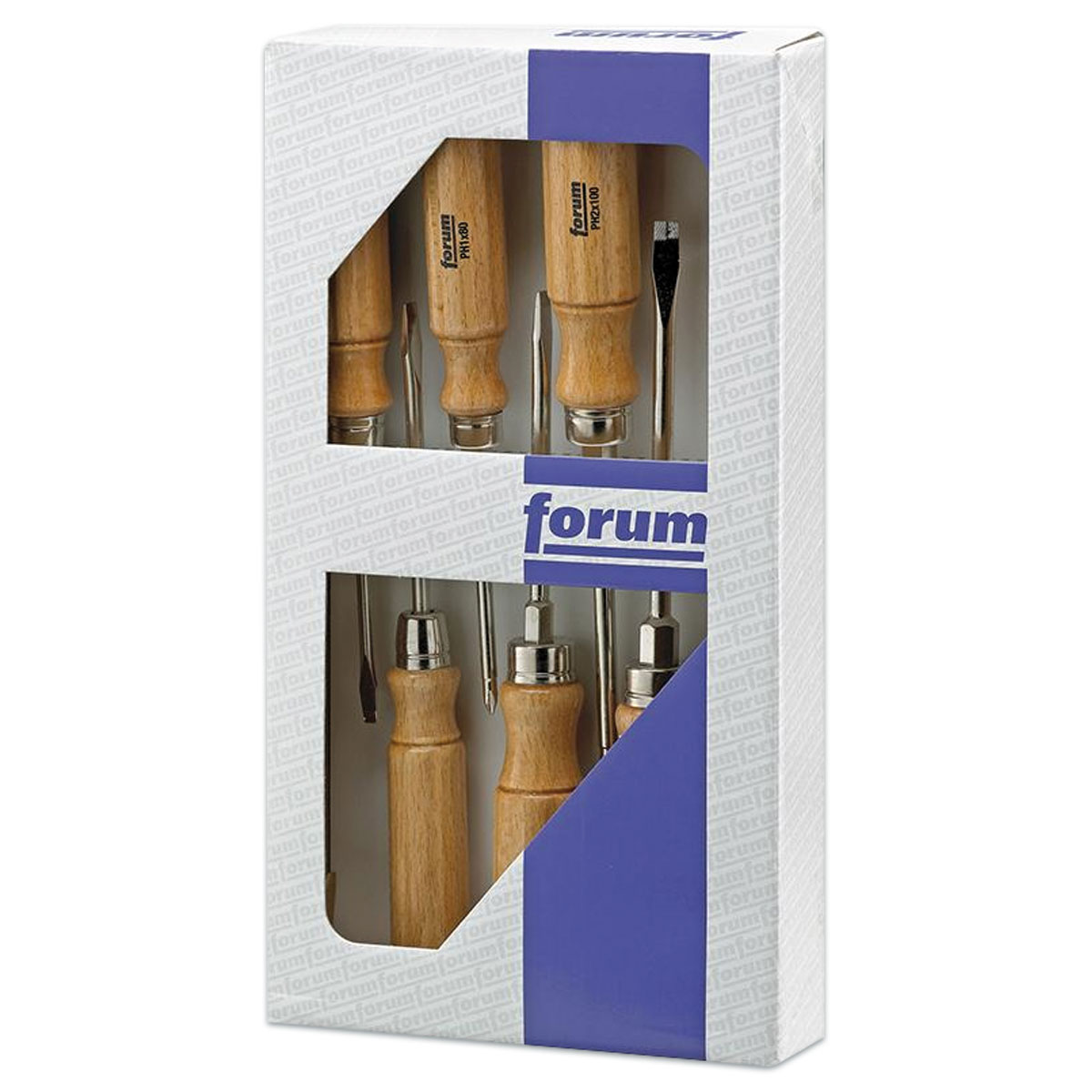 Schraubendreher-Satz Stahl/Holz 6-teilig