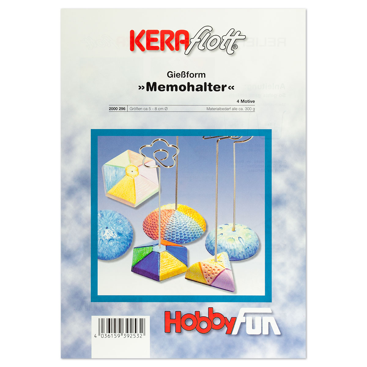 Gießform Memohalter Kunststoff 4 Motive