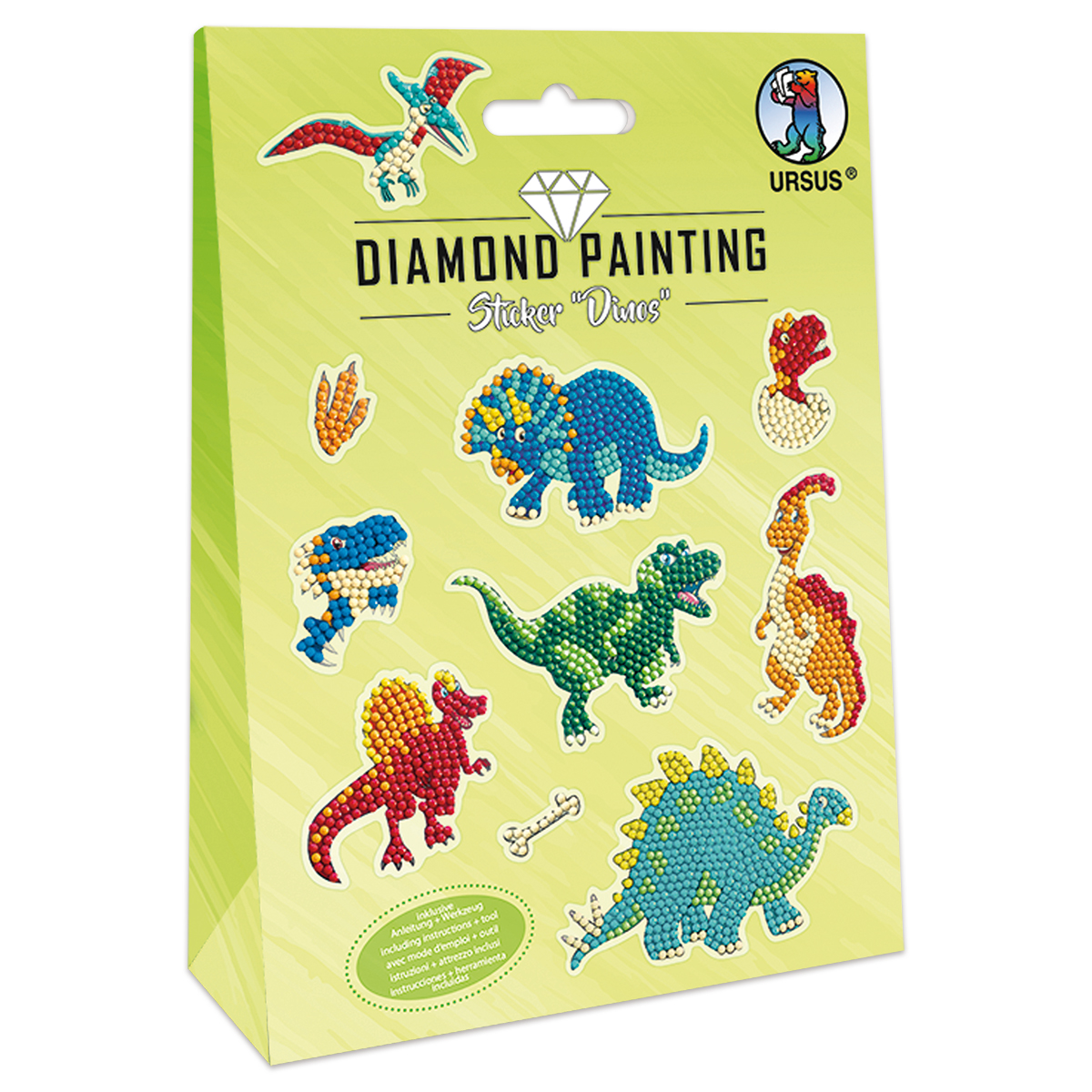 Diamond Painting-Set Sticker Dinos