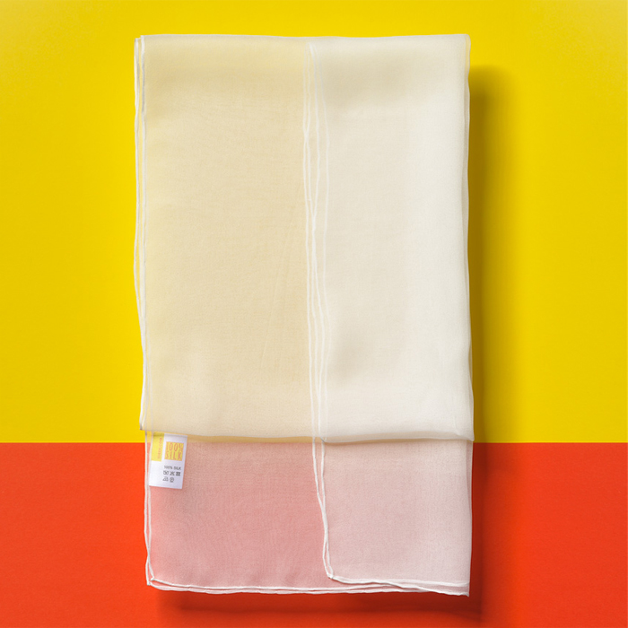 Schals Chiffon 3,5 ca. 180x45cm 6 St. naturweiß