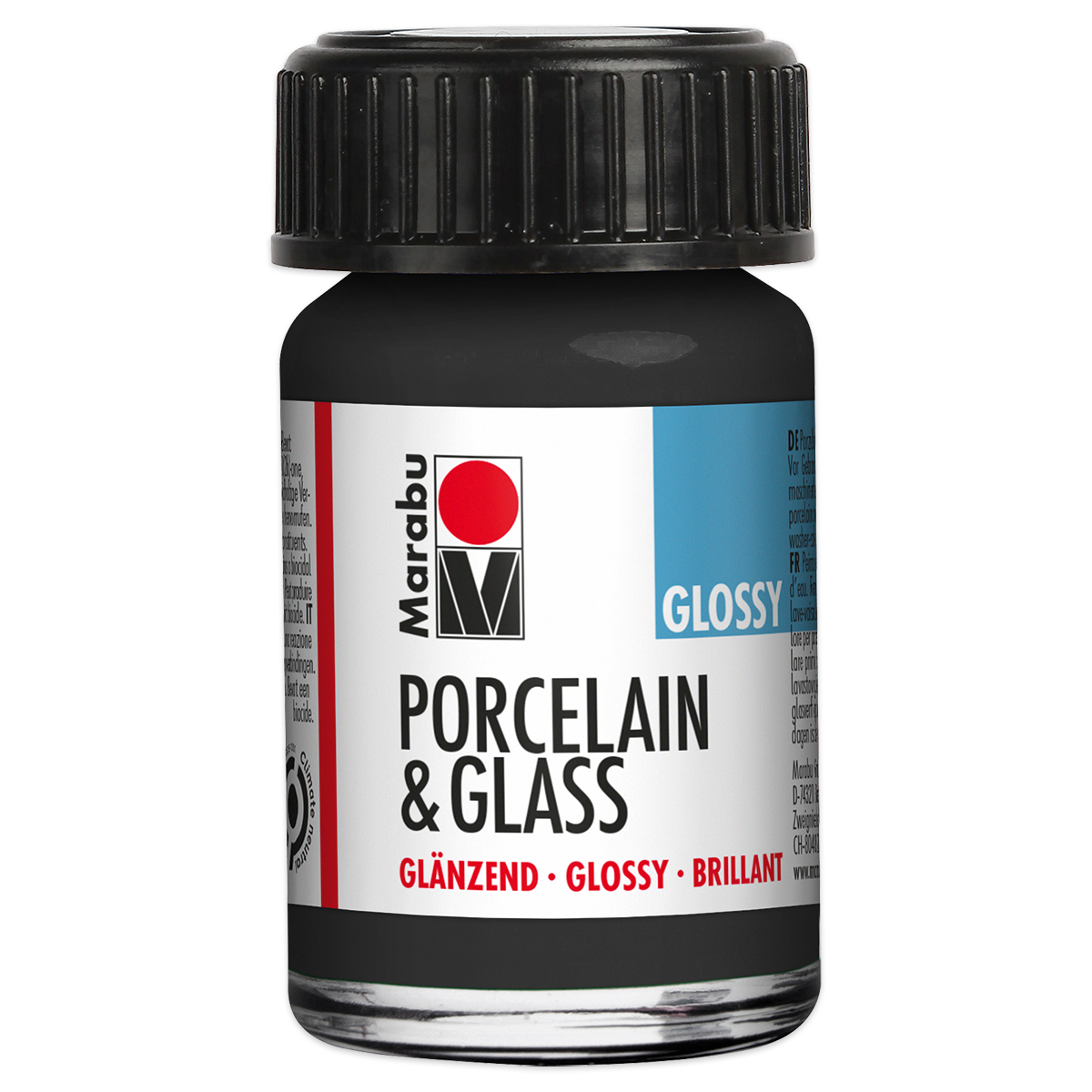 Marabu Porzellan- & Glasmalfarbe 15ml schwarz