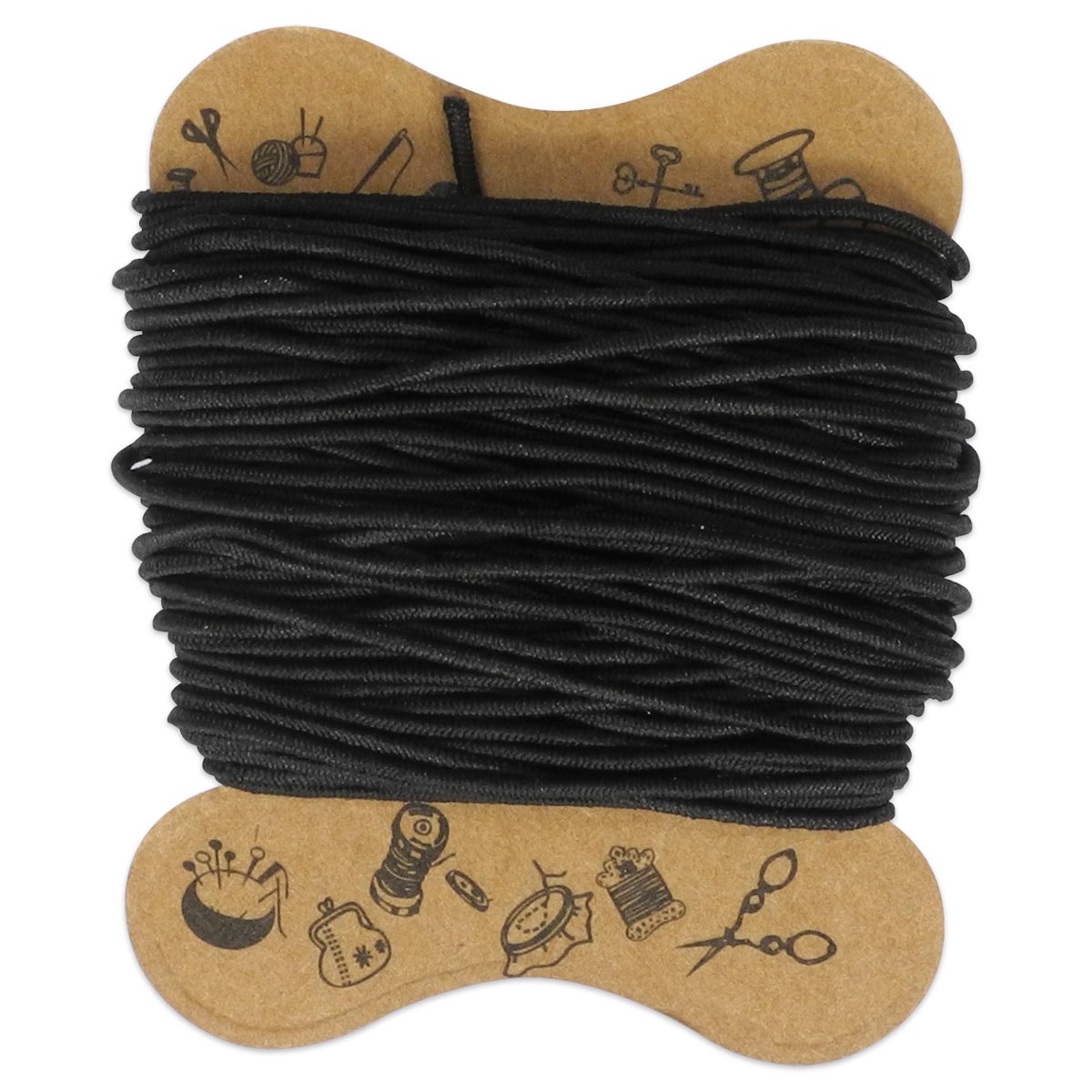 elastische Kordel 0,8mm 10m schwarz