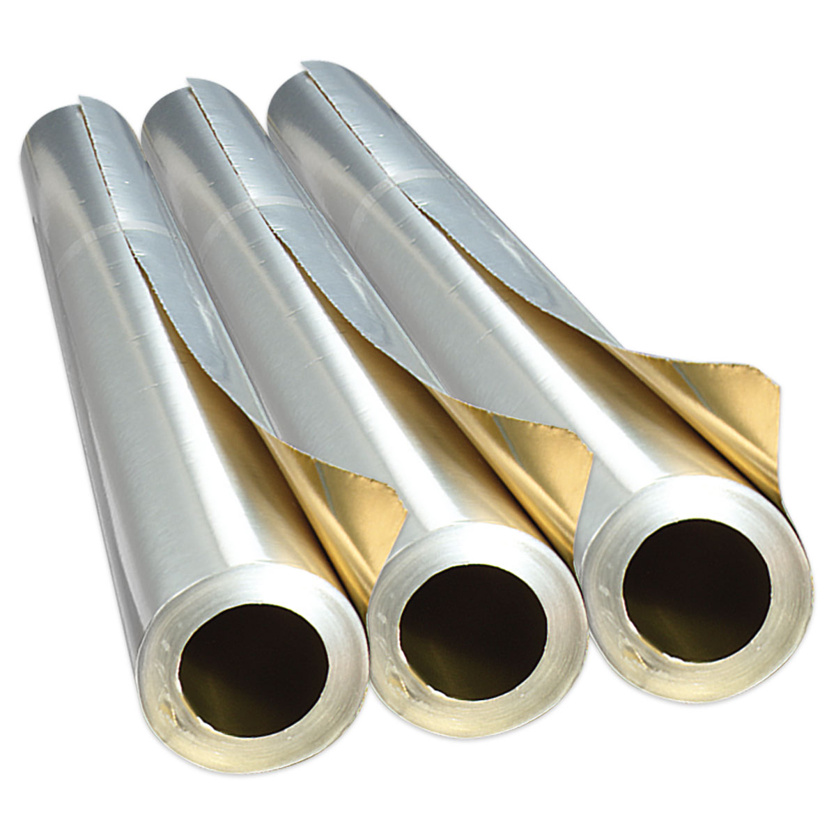 Alu-Bastelfolie 50x78cm 10 Rollen silber/gold