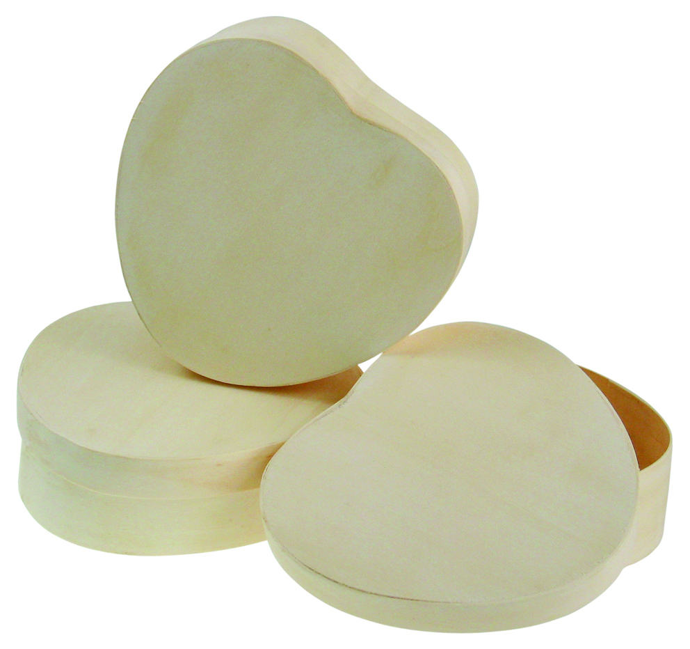 Spanschachtel Herz Holz h4,5cm 12x14cm natur