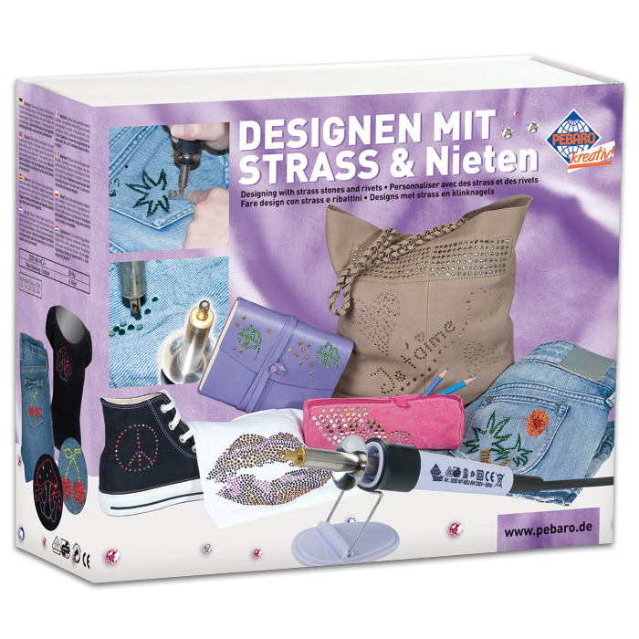 Strass-Set Kolben + Auflageböckchen