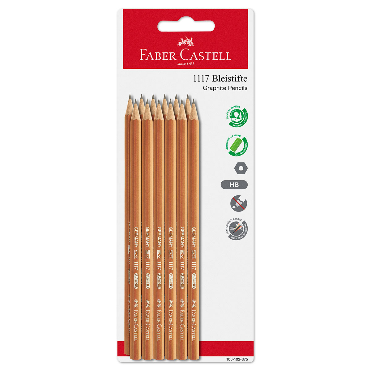 Faber-Castell Bleistift HB mittel 12 St.