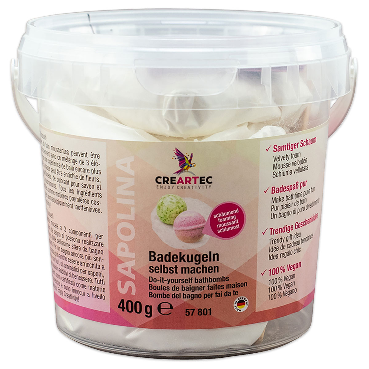 Badekugel zum Selbermachen 400g schäumend