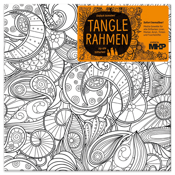 Tangle-Keilrahmen 20x20x2cm Traumsphäre