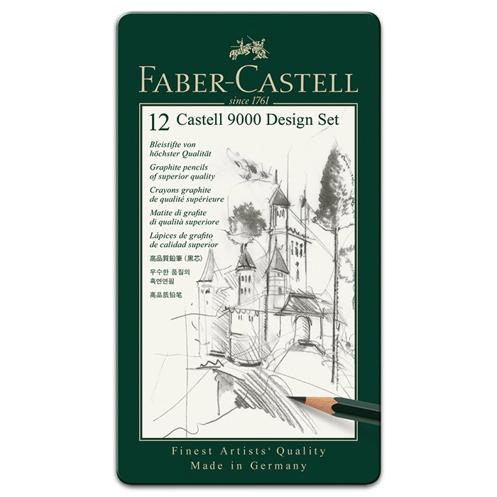 Faber-Castell 9000 Bleistifte 5B-5H 12 St.