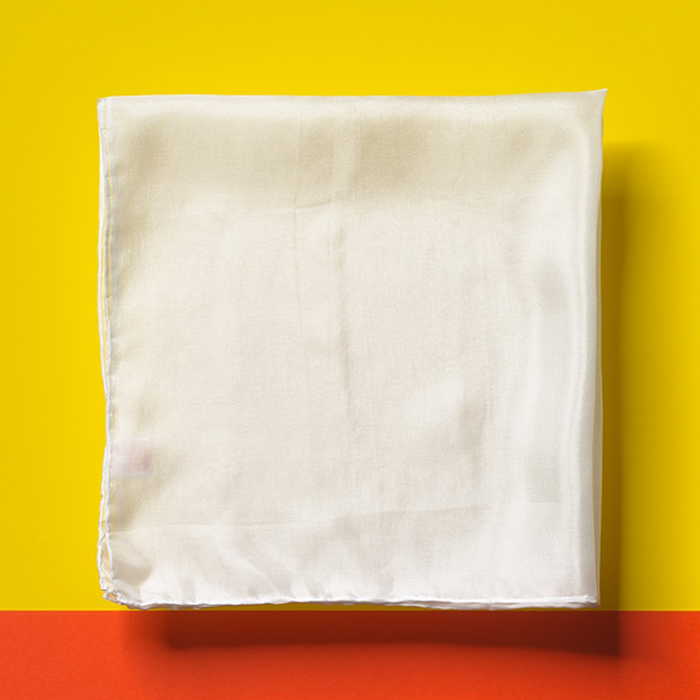 Tücher Seide Pongé 05 ca. 55x55cm 12 St. naturweiß