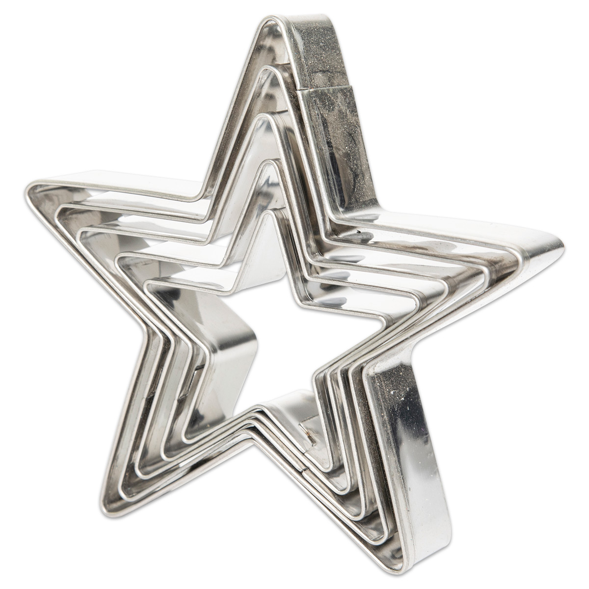 Ausstechförmchen Metall 5er Set Sterne