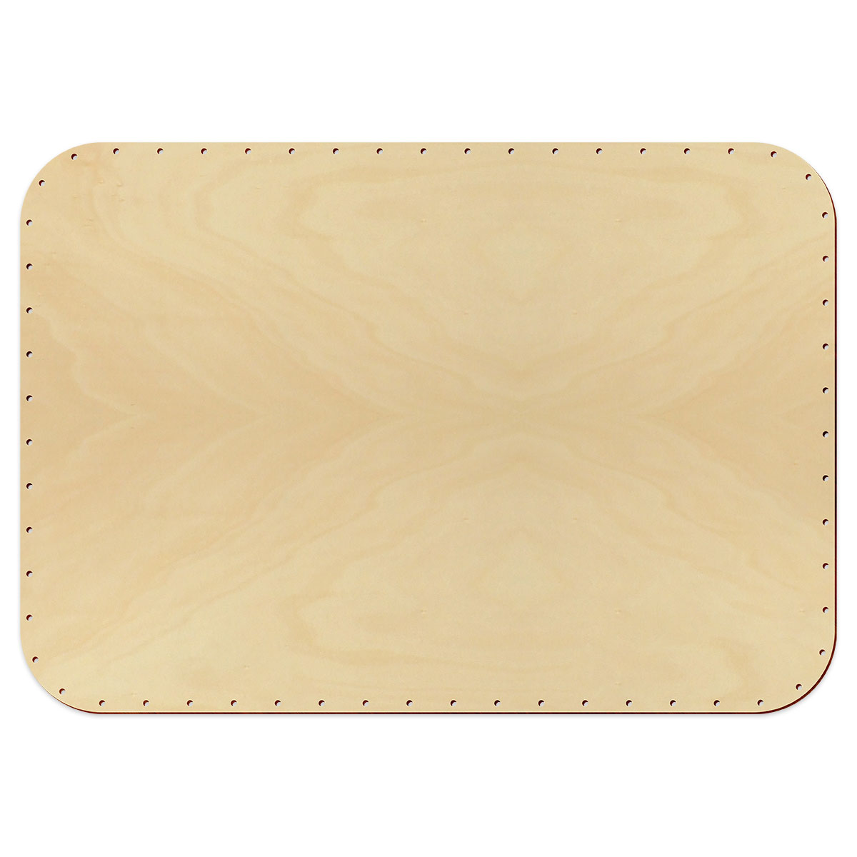 Korbflechtboden Holz 4mm 40x28cm Rechteck natur