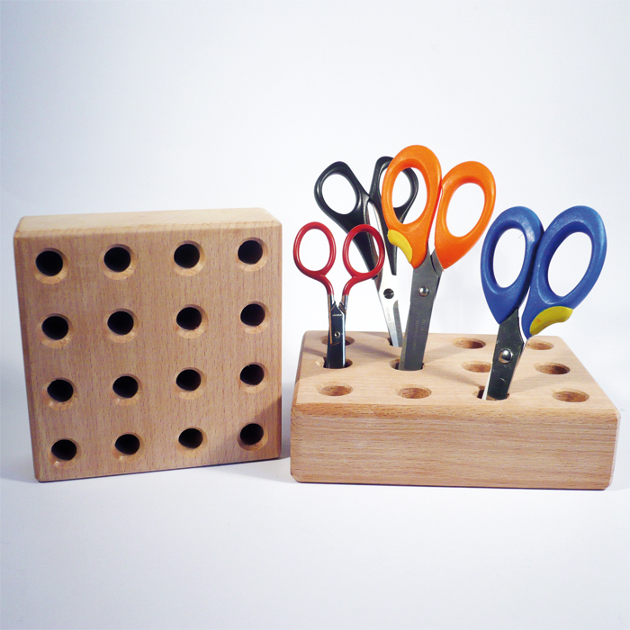 Scherenständer Holz 145x115x40mm für 12 Scheren