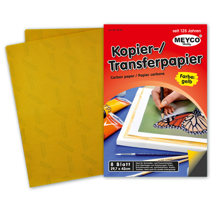 Kopier-/Transferpapier DIN A3 8 Bl. gelb