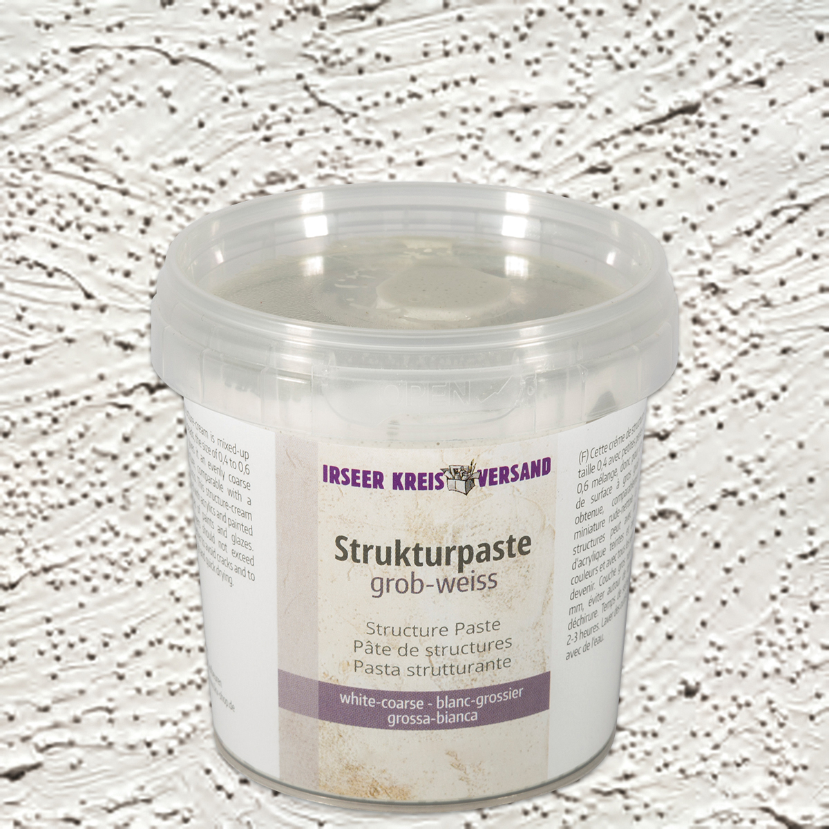 Strukturpaste grob 950g weiß
