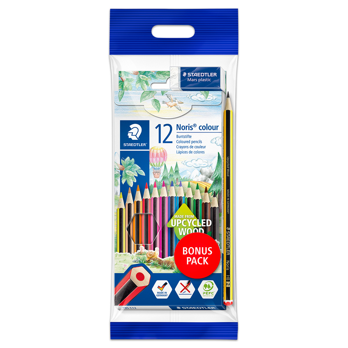 Noris 144 Bonus-Pack Mine 3mm 12 Farbstifte