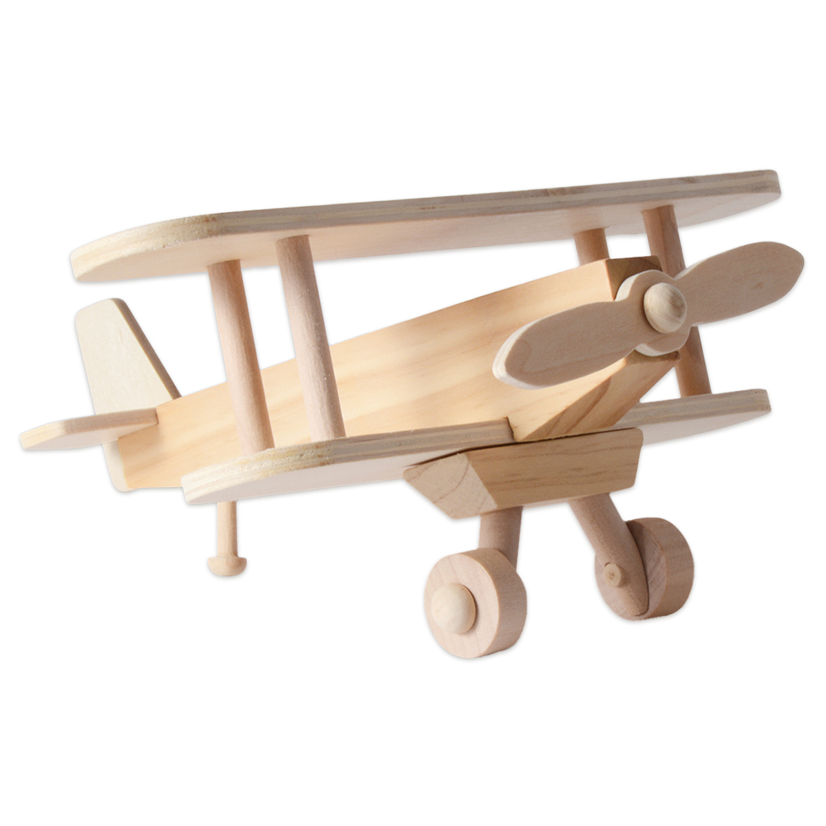 Holzbausatz Doppeldecker 21x22x10cm 22-teilig