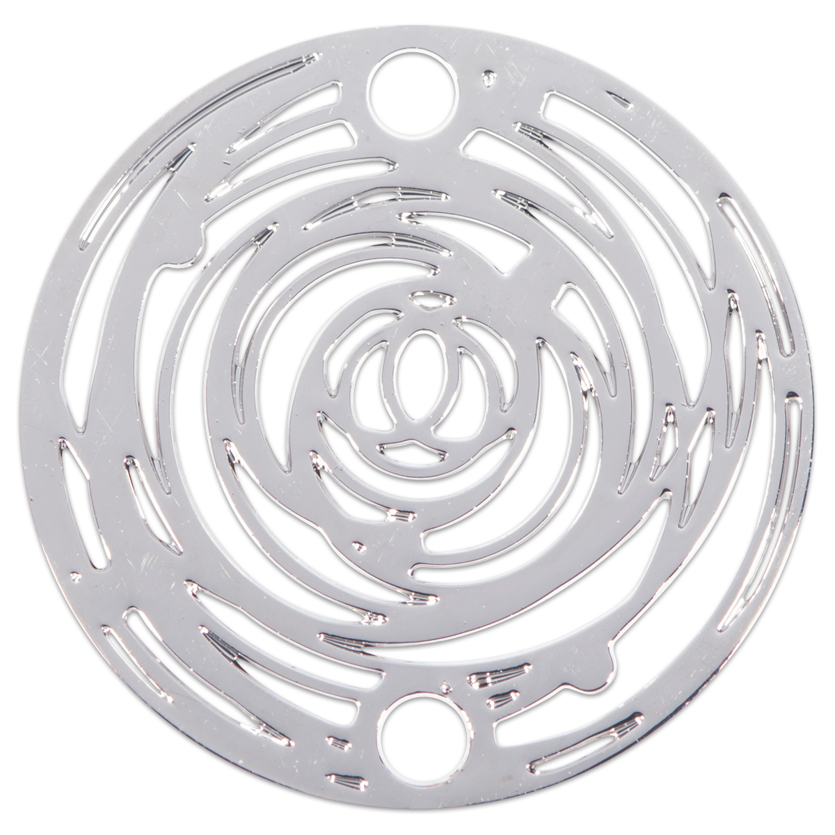 Metallzwischenteil Rund ca. 15mm platinfarben